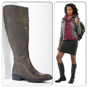 Vera Wang Smoke Emsley Long Riding Boots Size 7👢